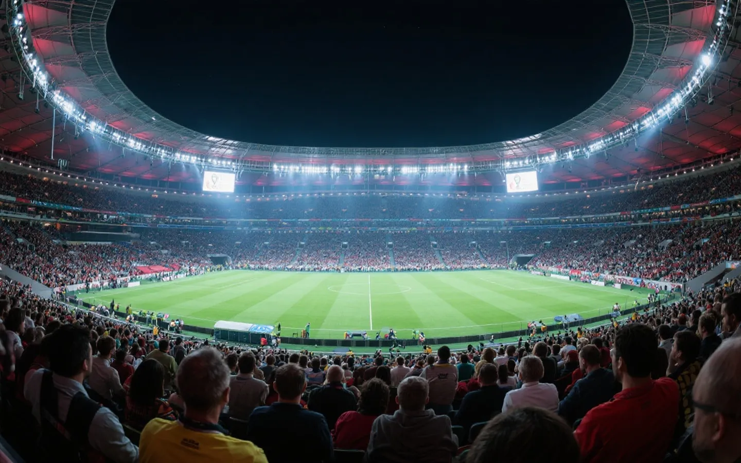 世界杯赛场夜景